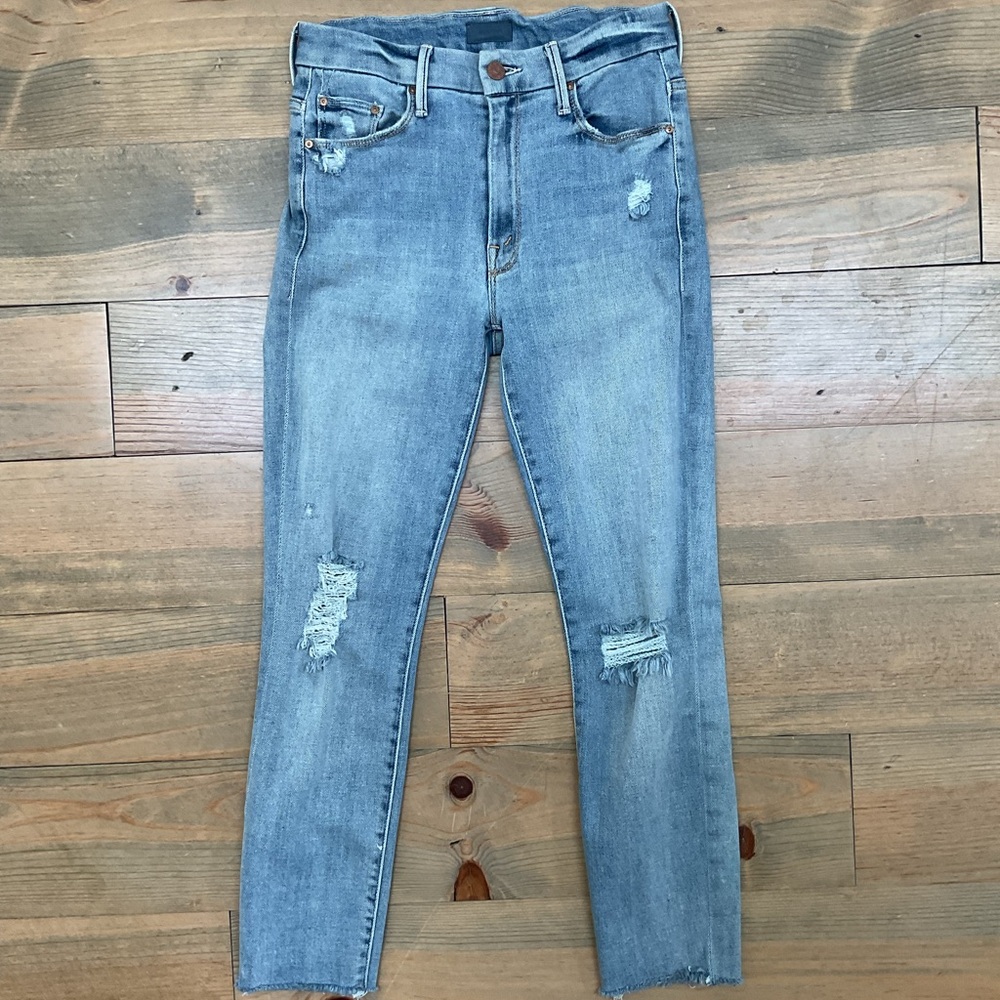 MOTHER HIGH WAISTED LOOKER CROP ‘CHATTER BOX’